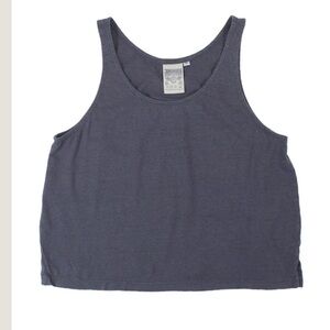 Jungmaven Cropped Tank - Diesel Gray